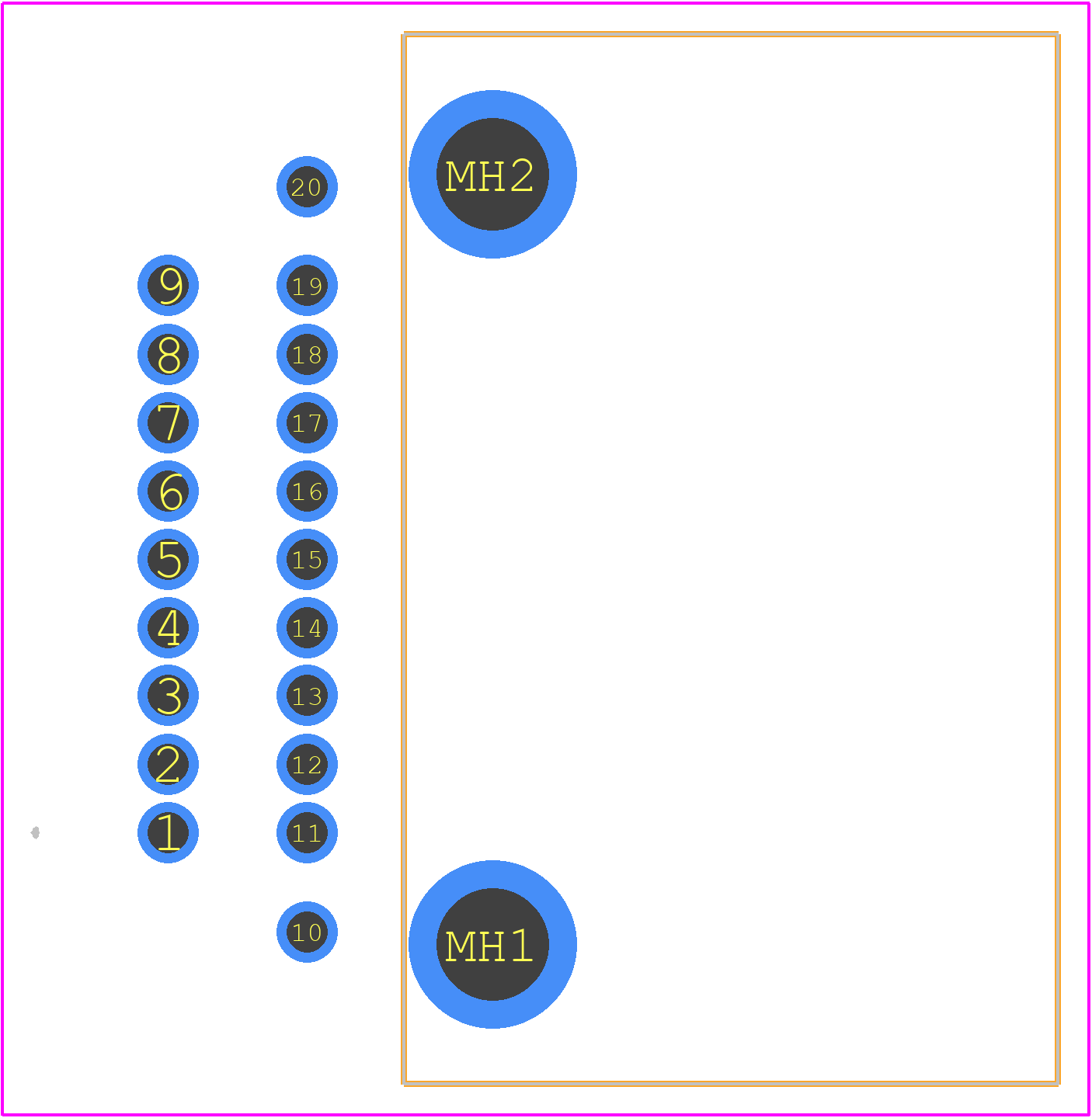 1674477-1 - TE Connectivity PCB footprint - Other - Other - 1674477-1-3