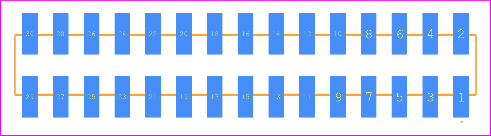 SSW-115-22-H-D-VS - SAMTEC PCB footprint - Other - Other - SSW-115-22-XXX-D-VS