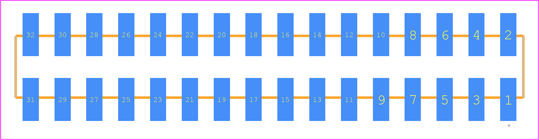 SSW-116-22-STL-D-VS - SAMTEC PCB footprint - Other - Other - SSW-116-22-XXX-D-VS