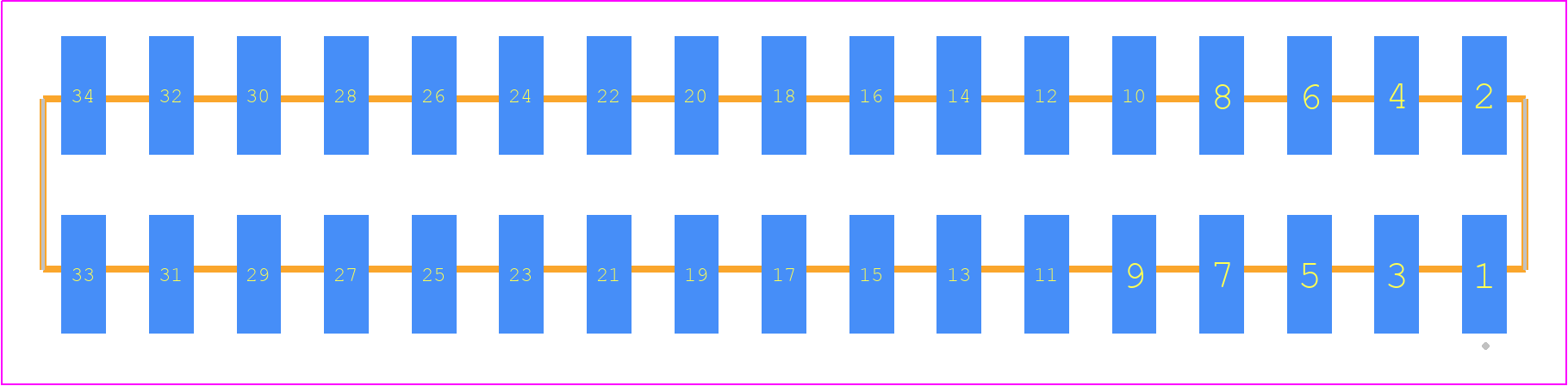 SSW-117-22-S-D-VS - SAMTEC PCB footprint - Other - Other - SSW-117-22-XXX-D-VS