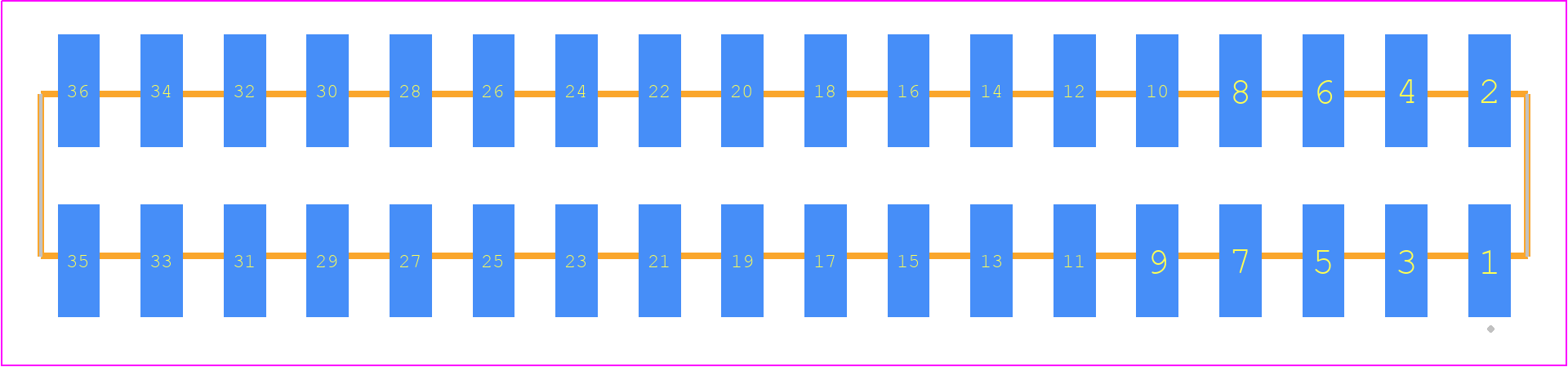 SSW-118-22-SM-D-VS - SAMTEC PCB footprint - Other - Other - SSW-118-22-XXX-D-VS