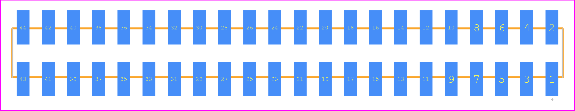 SSW-122-22-H-D-VS - SAMTEC PCB footprint - Other - Other - SSW-122-22-XXX-D-VS