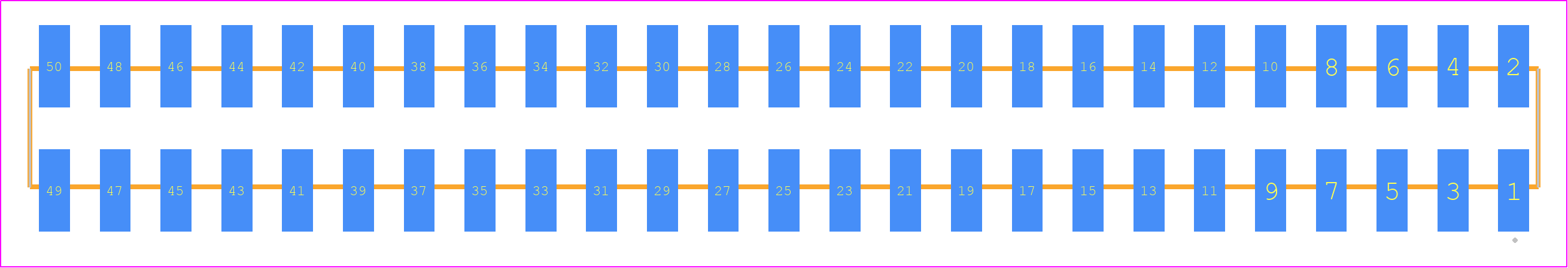 SSW-125-22-STL-D-VS - SAMTEC PCB footprint - Other - Other - SSW-125-22-XXX-D-VS