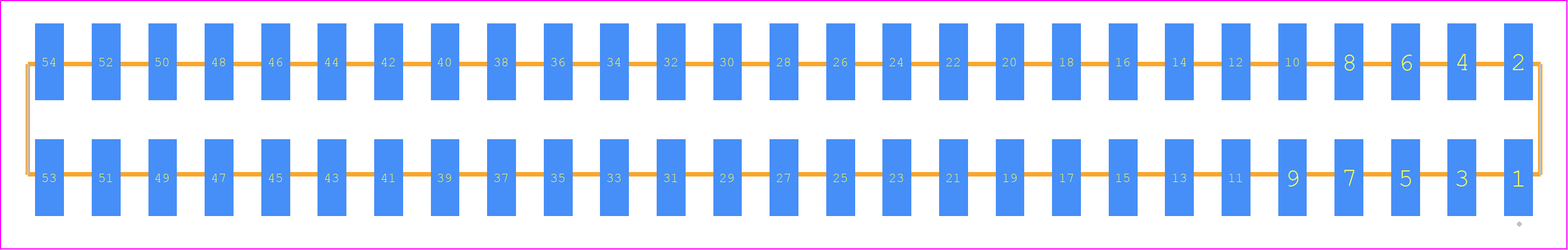 SSW-127-22-G-D-VS - SAMTEC PCB footprint - Other - Other - SSW-127-22-XXX-D-VS