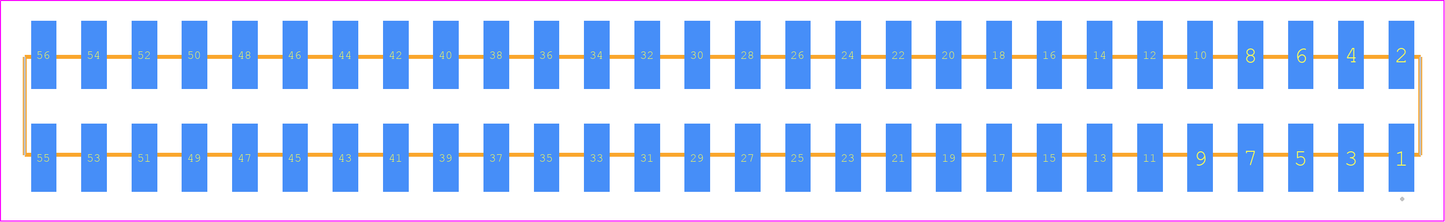 SSW-128-22-SM-D-VS - SAMTEC PCB footprint - Other - Other - SSW-128-22-XXX-D-VS