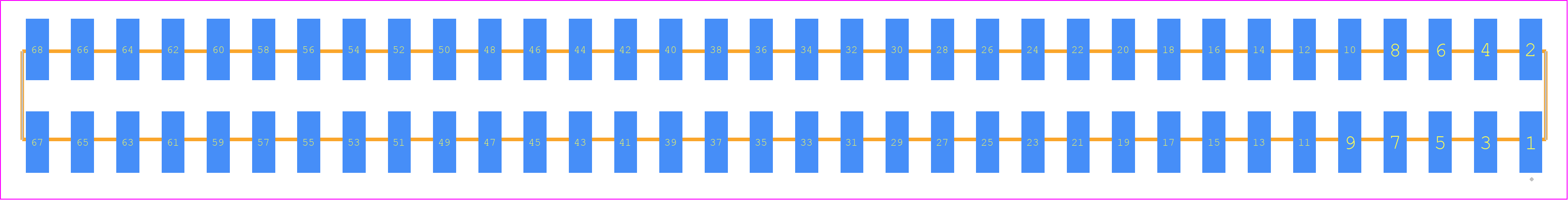 SSW-134-22-F-D-VS - SAMTEC PCB footprint - Other - Other - SSW-134-22-XXX-D-VS