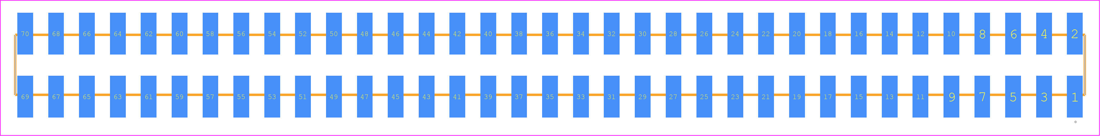 SSW-135-22-L-D-VS - SAMTEC PCB footprint - Other - Other - SSW-135-22-XXX-D-VS