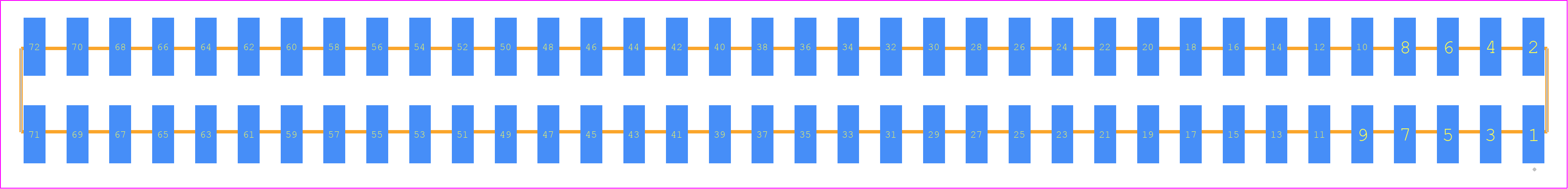 SSW-136-22-FM-D-VS - SAMTEC PCB footprint - Other - Other - SSW-136-22-XXX-D-VS