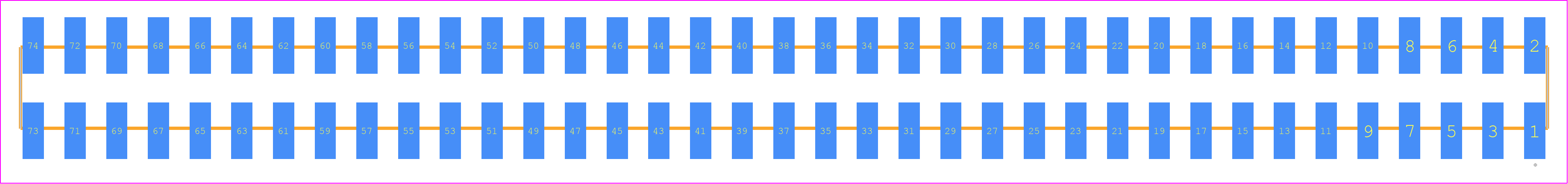 SSW-137-22-F-D-VS - SAMTEC PCB footprint - Other - Other - SSW-137-22-XXX-D-VS