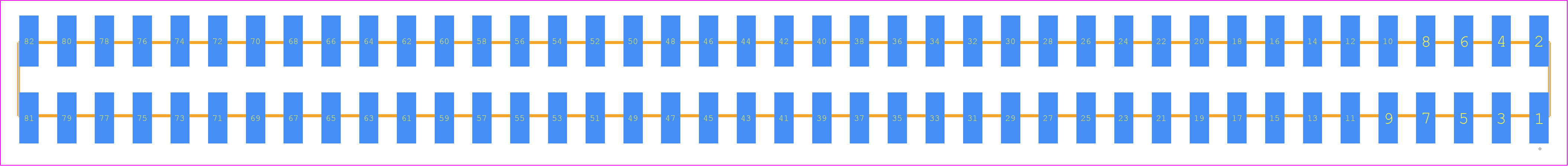 SSW-141-22-F-D-VS - SAMTEC PCB footprint - Other - Other - SSW-141-22-XXX-D-VS