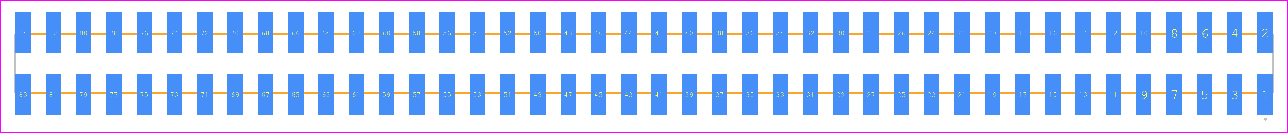 SSW-142-22-SM-D-VS - SAMTEC PCB footprint - Other - Other - SSW-142-22-XXX-D-VS