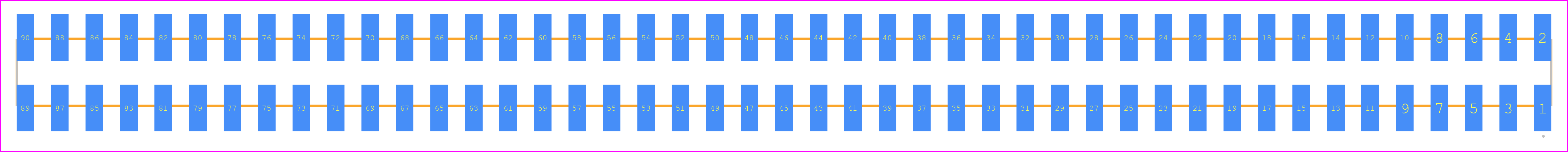 SSW-145-22-STL-D-VS - SAMTEC PCB footprint - Other - Other - SSW-145-22-XXX-D-VS