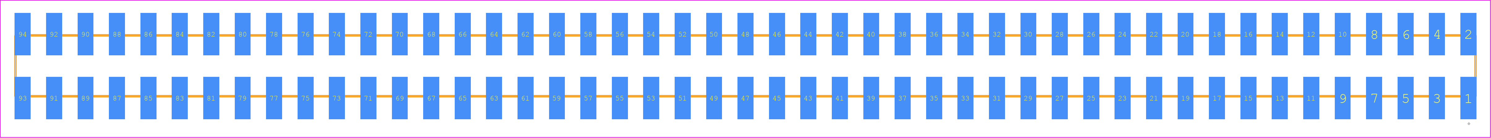 SSW-147-22-G-D-VS - SAMTEC PCB footprint - Other - Other - SSW-147-22-XXX-D-VS