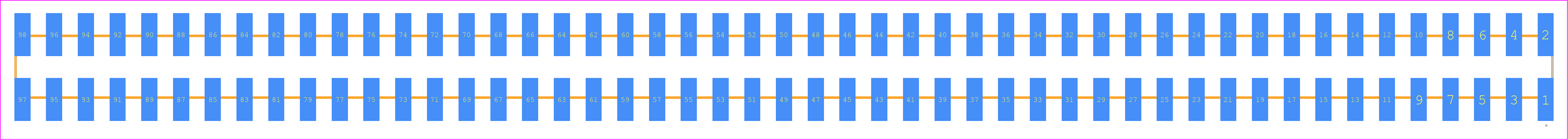 SSW-149-22-H-D-VS - SAMTEC PCB footprint - Other - Other - SSW-149-22-XXX-D-VS