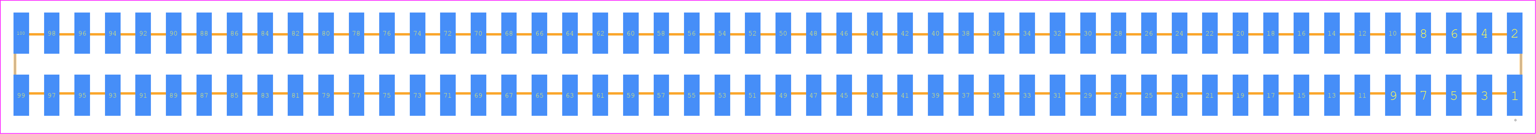 SSW-150-22-STL-D-VS - SAMTEC PCB footprint - Other - Other - SSW-150-22-XXX-D-VS