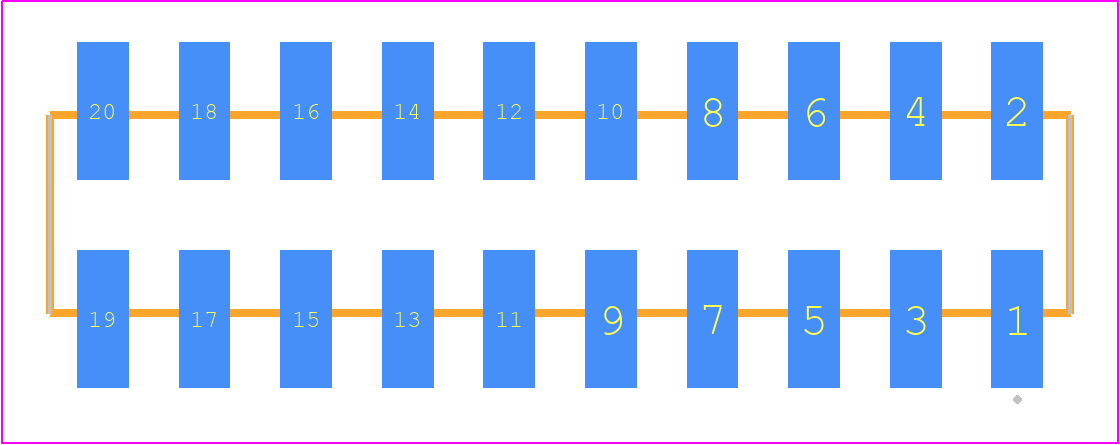 SSW-110-22-L-D-VS-K - SAMTEC PCB footprint - Other - Other - SSW-110-22-XXX-D-VS-K