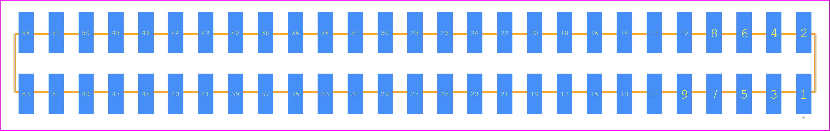 SSW-127-22-S-D-VS-K - SAMTEC PCB footprint - Other - Other - SSW-127-22-XXX-D-VS-K