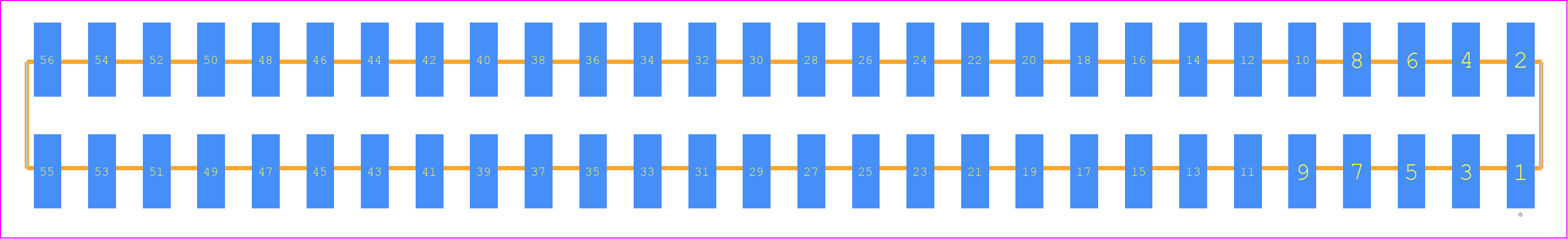 SSW-128-22-H-D-VS-K - SAMTEC PCB footprint - Other - Other - SSW-128-22-XXX-D-VS-K