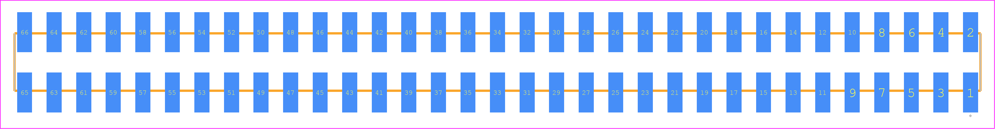 SSW-133-22-G-D-VS-K - SAMTEC PCB footprint - Other - Other - SSW-133-22-XXX-D-VS-K