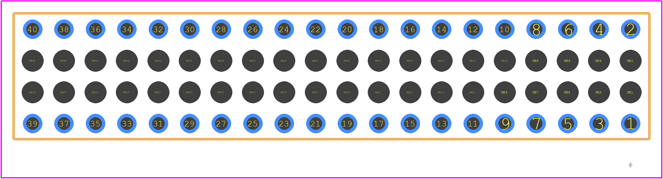 BSW-120-04-L-D - SAMTEC PCB footprint - Other - Other - BSW-120-04-L-D-2