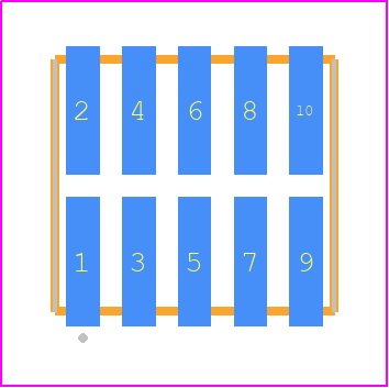 TFML-105-02-SM-D - SAMTEC PCB footprint - Other - Other - TFML-105-02-XXX-D
