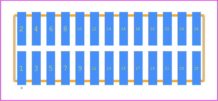 TFML-113-02-FM-D - SAMTEC PCB footprint - Other - Other - TFML-113-02-XXX-D