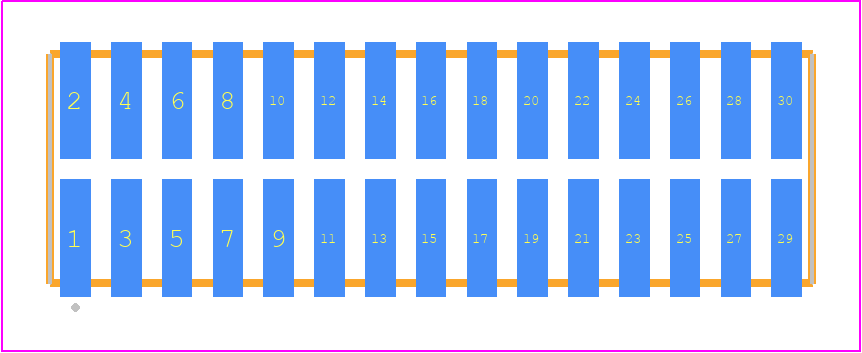 TFML-115-02-SM-D - SAMTEC PCB footprint - Other - Other - TFML-115-02-XXX-D