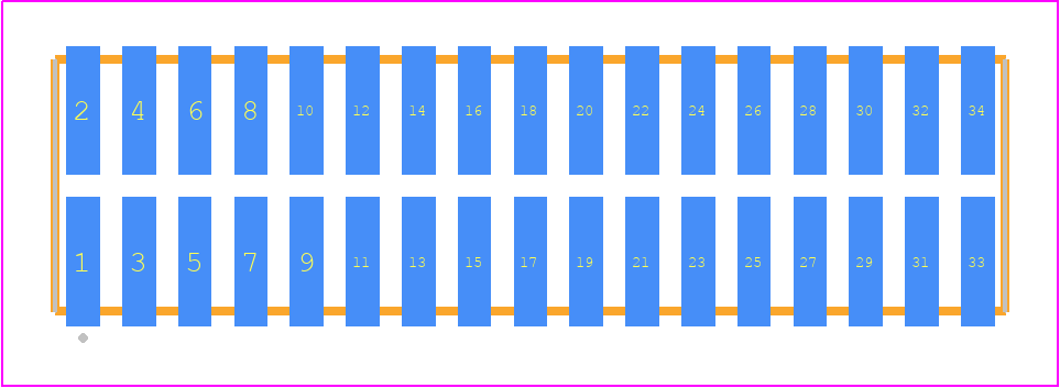 TFML-117-02-STL-D - SAMTEC PCB footprint - Other - Other - TFML-117-02-XXX-D