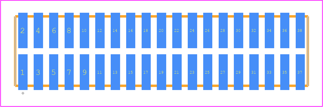 TFML-119-02-L-D - SAMTEC PCB footprint - Other - Other - TFML-119-02-XXX-D