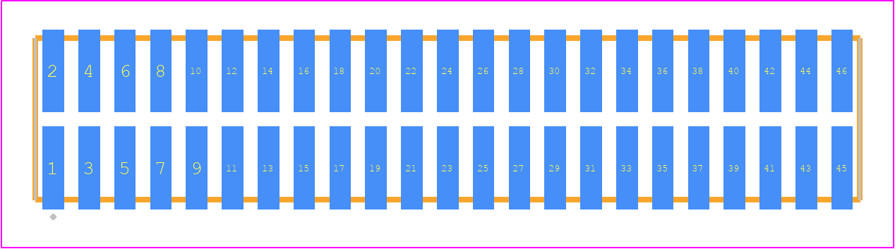 TFML-123-02-S-D - SAMTEC PCB footprint - Other - Other - TFML-123-02-XXX-D