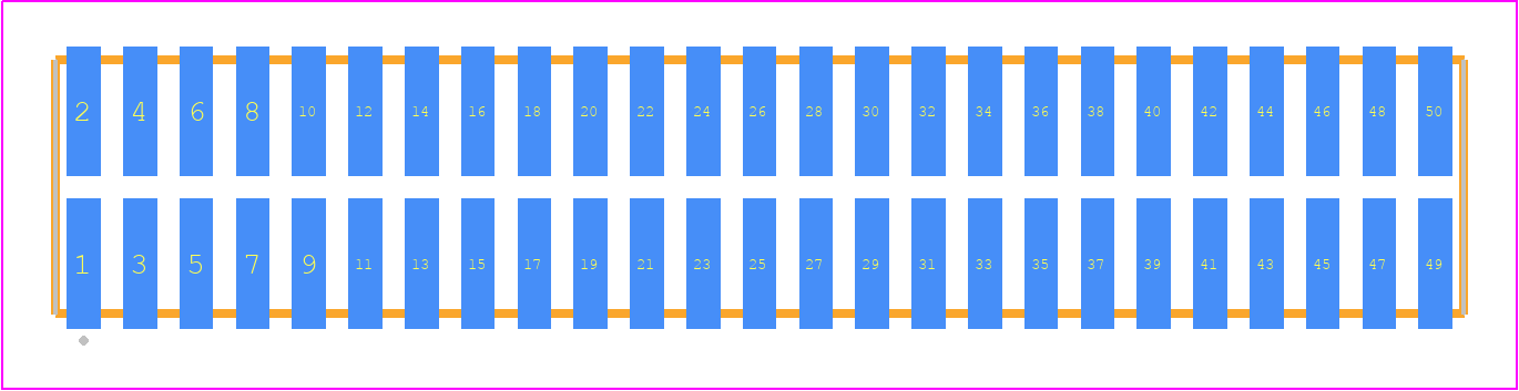 TFML-125-02-FM-D - SAMTEC PCB footprint - Other - Other - TFML-125-02-XXX-D