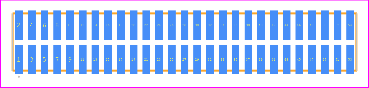 TFML-127-02-F-D - SAMTEC PCB footprint - Other - Other - TFML-127-02-XXX-D