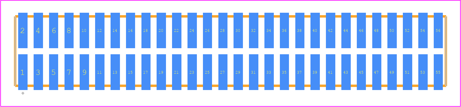 TFML-128-02-F-D - SAMTEC PCB footprint - Other - Other - TFML-128-02-XXX-D