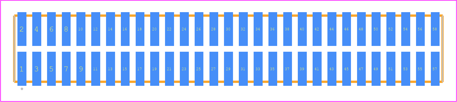 TFML-129-02-STL-D - SAMTEC PCB footprint - Other - Other - TFML-129-02-XXX-D