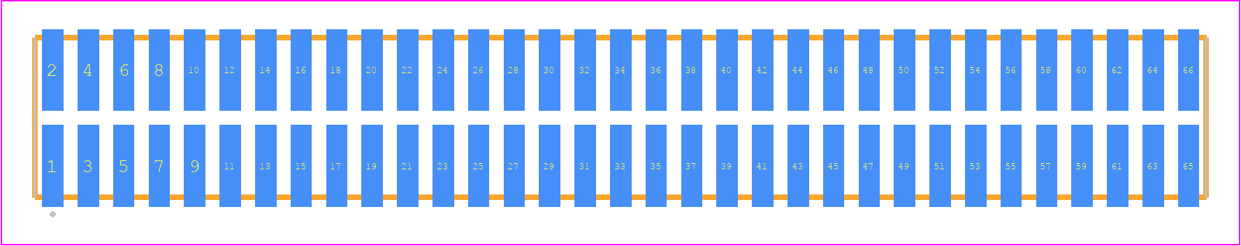 TFML-133-02-SM-D - SAMTEC PCB footprint - Other - Other - TFML-133-02-XXX-D
