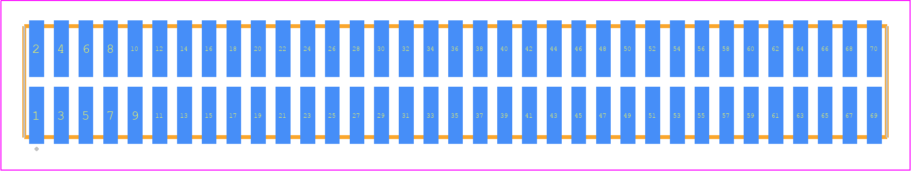 TFML-135-02-SM-D - SAMTEC PCB footprint - Other - Other - TFML-135-02-XXX-D