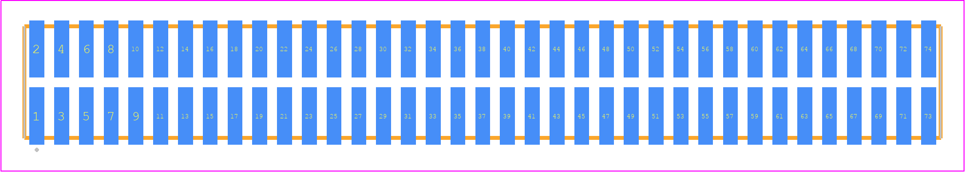TFML-137-02-LM-D - SAMTEC PCB footprint - Other - Other - TFML-137-02-XXX-D
