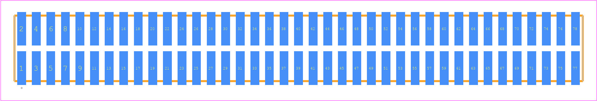 TFML-139-02-STL-D - SAMTEC PCB footprint - Other - Other - TFML-139-02-XXX-D