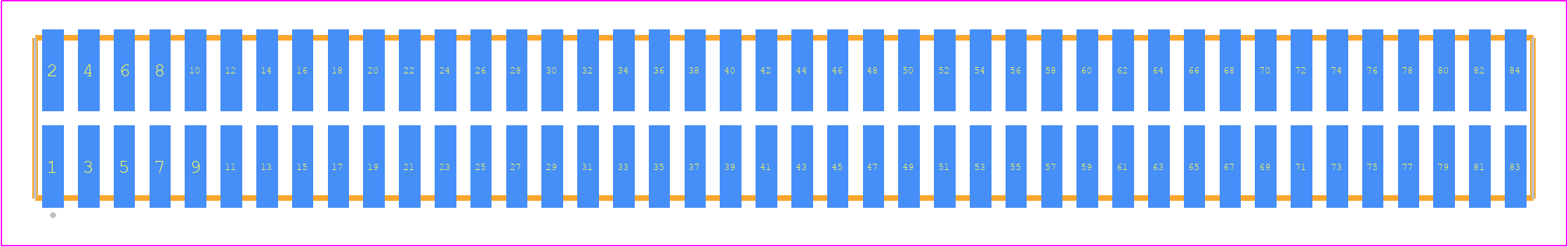 TFML-142-02-LM-D - SAMTEC PCB footprint - Other - Other - TFML-142-02-XXX-D