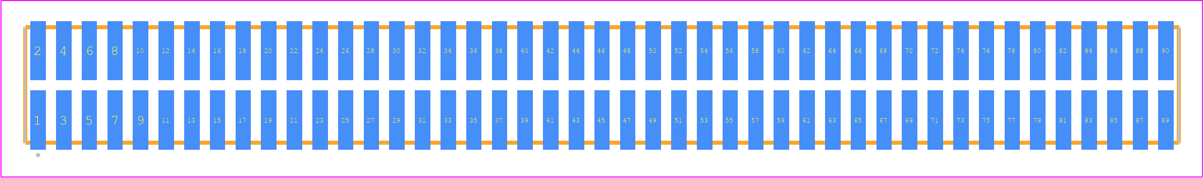 TFML-145-02-F-D - SAMTEC PCB footprint - Other - Other - TFML-145-02-XXX-D