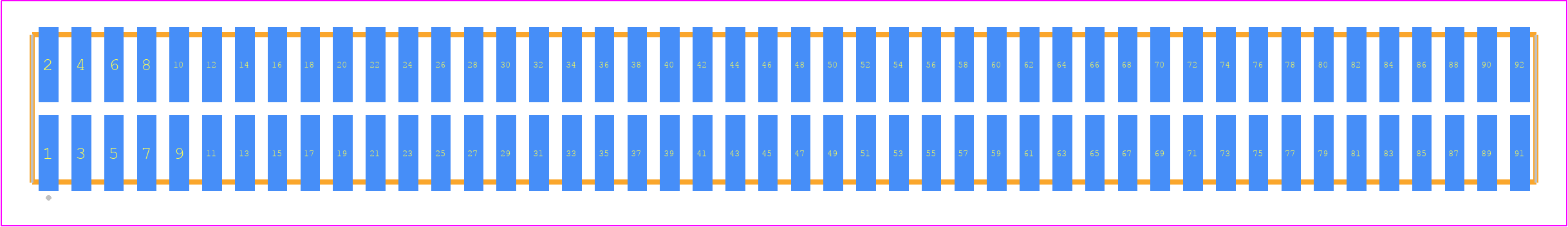 TFML-146-02-L-D - SAMTEC PCB footprint - Other - Other - TFML-146-02-XXX-D