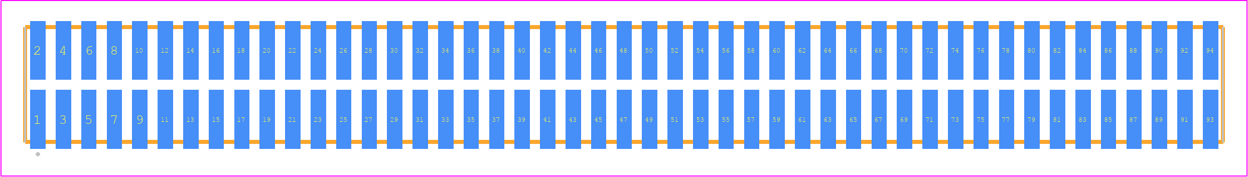 TFML-147-02-S-D - SAMTEC PCB footprint - Other - Other - TFML-147-02-XXX-D