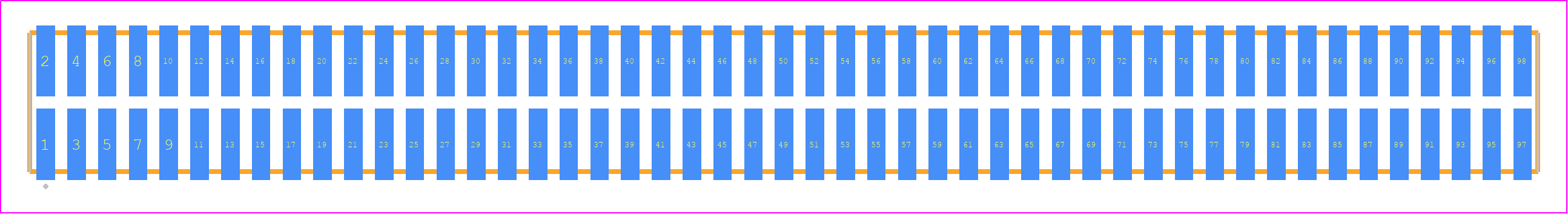 TFML-149-02-H-D - SAMTEC PCB footprint - Other - Other - TFML-149-02-XXX-D