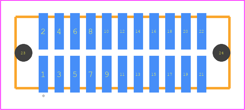 TFML-111-02-L-D-A - SAMTEC PCB footprint - Other - Other - TFML-111-02-XXX-D-A