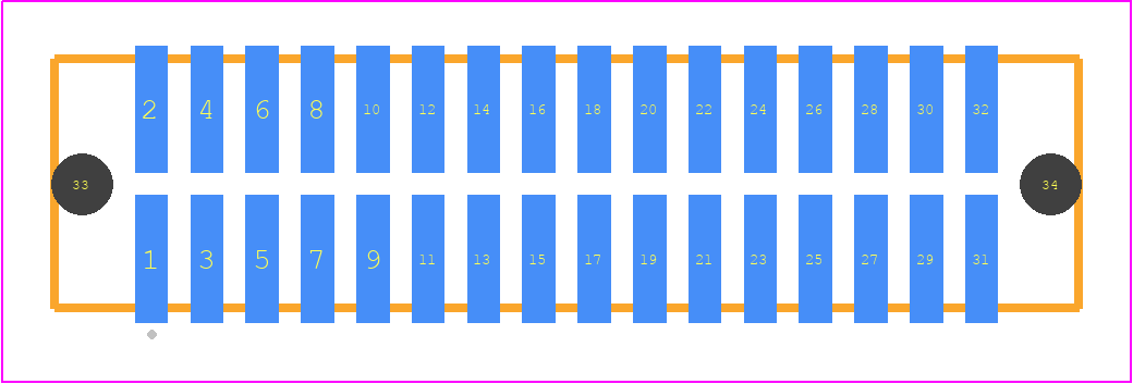 TFML-116-02-F-D-A - SAMTEC PCB footprint - Other - Other - TFML-116-02-XXX-D-A