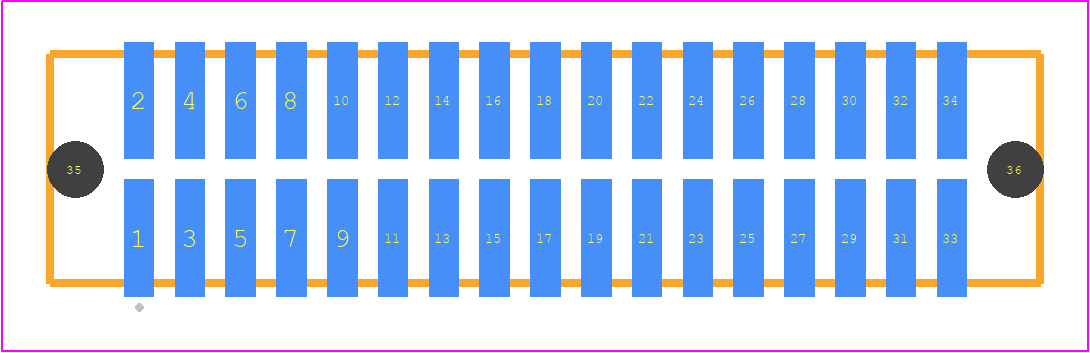 TFML-117-02-STL-D-A - SAMTEC PCB footprint - Other - Other - TFML-117-02-XXX-D-A