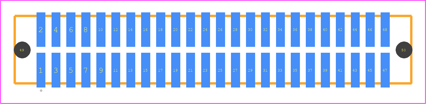 TFML-124-02-LM-D-A - SAMTEC PCB footprint - Other - Other - TFML-124-02-XXX-D-A
