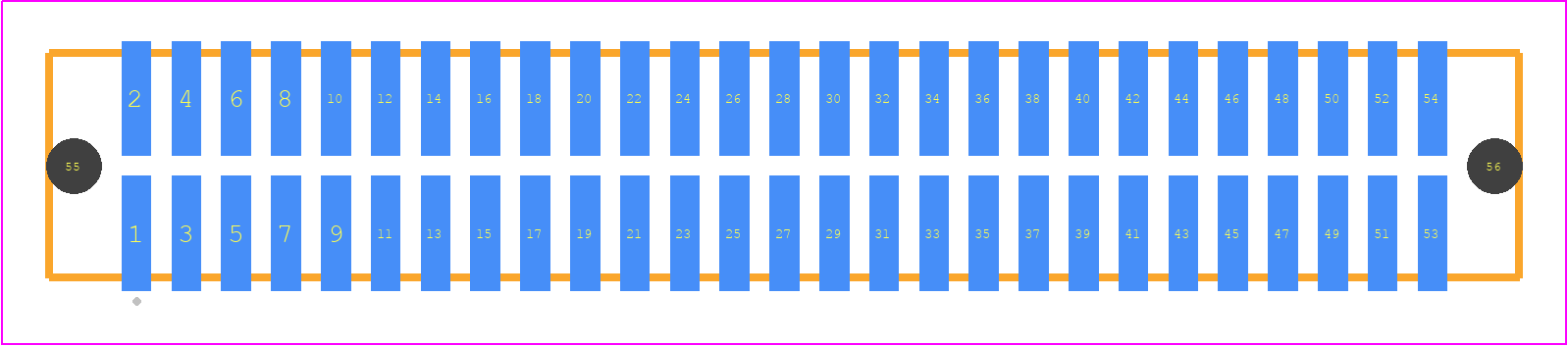 TFML-127-02-S-D-A - SAMTEC PCB footprint - Other - Other - TFML-127-02-XXX-D-A