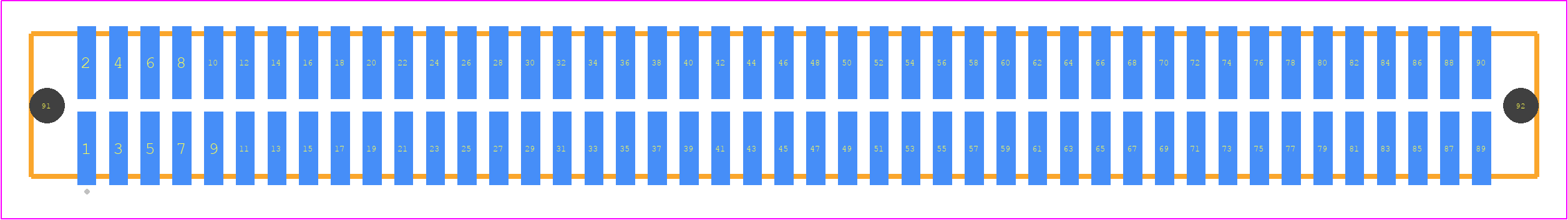 TFML-145-02-STL-D-A - SAMTEC PCB footprint - Other - Other - TFML-145-02-XXX-D-A