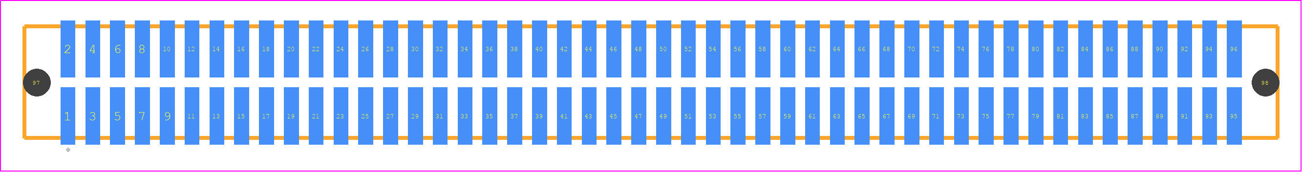 TFML-148-02-STL-D-A - SAMTEC PCB footprint - Other - Other - TFML-148-02-XXX-D-A